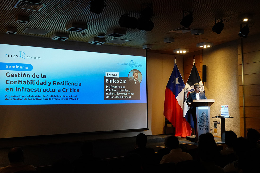 Enrico Zio in Cile per una serie di lezioni e incontri