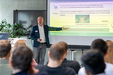 Emanuele ogliari al Symposium on Renewable Feed-in Forecasting